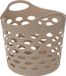 5Five Flexibele wasmand/opbergmand - rond - beige - 28 liter - D40.5 x H38 cm