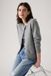Levi's Cardigan en maille à col rond - Femme - XS - Gris / Dark Heather Grey Bros Bcvc38 Coton Mélangé