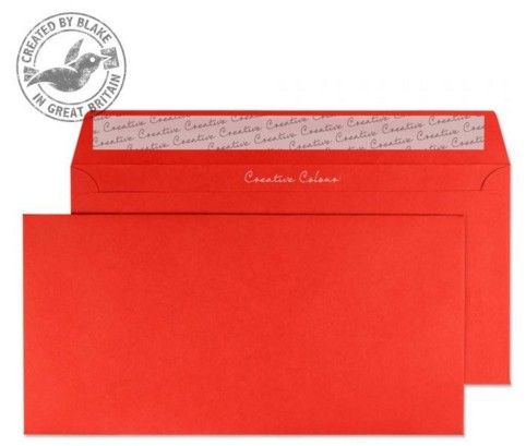 Blake Creative Colour 25206 DL+ Envelope - Red - 114 x 229 mm - Self-adhesive - Pack of 25