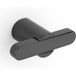 Viefe Möbelknopf FUSION aus Metall, 58 x 31,5 mm, Titan schwarz poliert