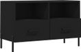 vidaXL meuble TV 80x36x50 cm bois traité noir