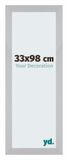 Your Decoration Cadre Puzzle 33x98 cm Argent Mat
