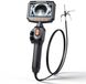 VEVOR Caméra d'endoscope rotative avec éclairage, caméra d'inspection avec tête mobile bidirectionnelle, caméra de tuyau étanche IP67 avec écran de 4,3 pouces, câble de 1,5 m, batterie de 2600 mAh, caméra borescope de 3,9 mm pour voiture et maison