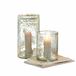 LOBERON Windlicht set van 2 Querlay helder