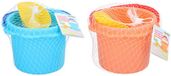 Eddy Toys Strandspeelgoed - Zandspeelgoed met Emmer, Schep en Zandvormpjes - Vanaf 18 Maanden