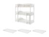 Vente-unique Stapelbed bois blanc 90 x 200 cm