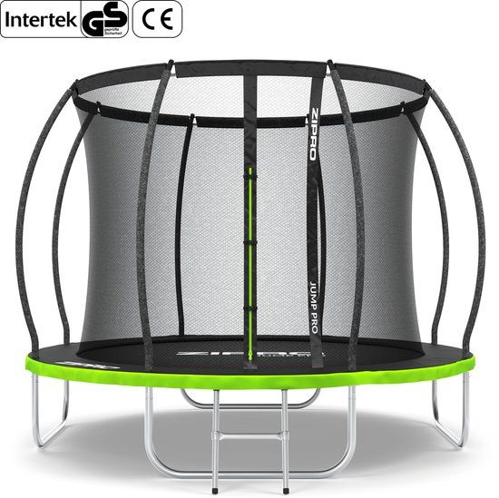 ZIPRO Jump Pro Premium - Trampoline met veiligheidsnet - Ø252cm 8FT - Voor kinderen - Inclusief Ladder - max. 150 kg - UV-bestendig