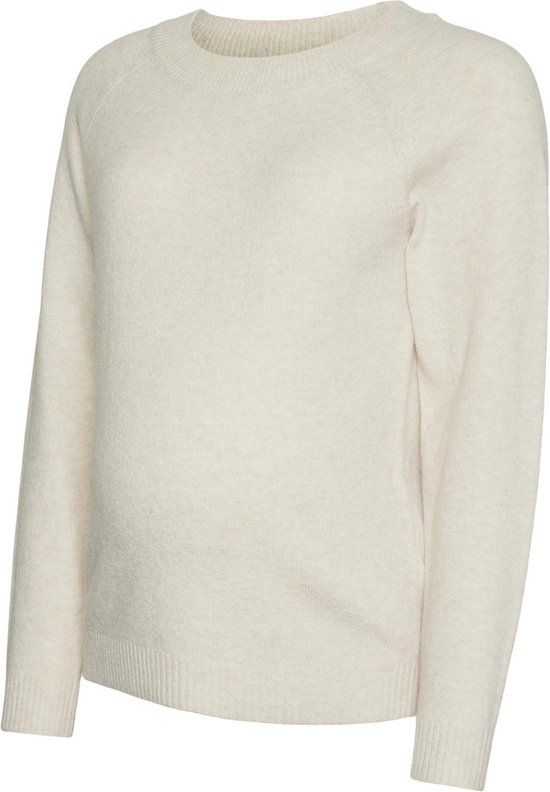 MAMA.LICIOUS VMMDOFFY L/S O-NECK BLOUSE GA - Birch - Maat XL