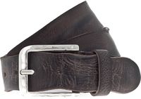 Vanzetti Leren Riem Denim Love 40mm Full Leather Belt W105 Dark Brown Bruine