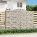 Maison Exclusive - Geknoopte gaasbakken, 6 stuks, 300x50x220/240 cm, verzinkt staal