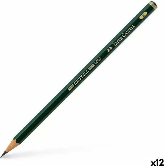 3978 Faber-Castell 9000 B Potlood - 12 stuks