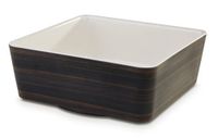 Paderno 44475-27 Saladeschaal Rechthoek Melamine Bruin, Wit 3,5 l 1 stuk(s)