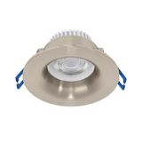 EGLO LED inbouwspot Salabate Ø 8,8 cm, plafondspot badkamer, vlak | aluminium zilver, warmwit, neutraalwit, koelwit, IP65
