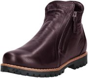 Andrea Conti Dames 0344818 Bottines Cuir Lisse Talon Bloc Amarone