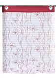 Home Fashion Plissé bedrukt met haken en ogen, voile, 140 x 60 cm, 91906-656