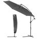 VOUNOT 3M zeshoekige offsetparasol met terugklapbare handgreep