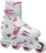 Roces Patins à roulettes - Taille 30-35 - Unisexe - blanc/rose