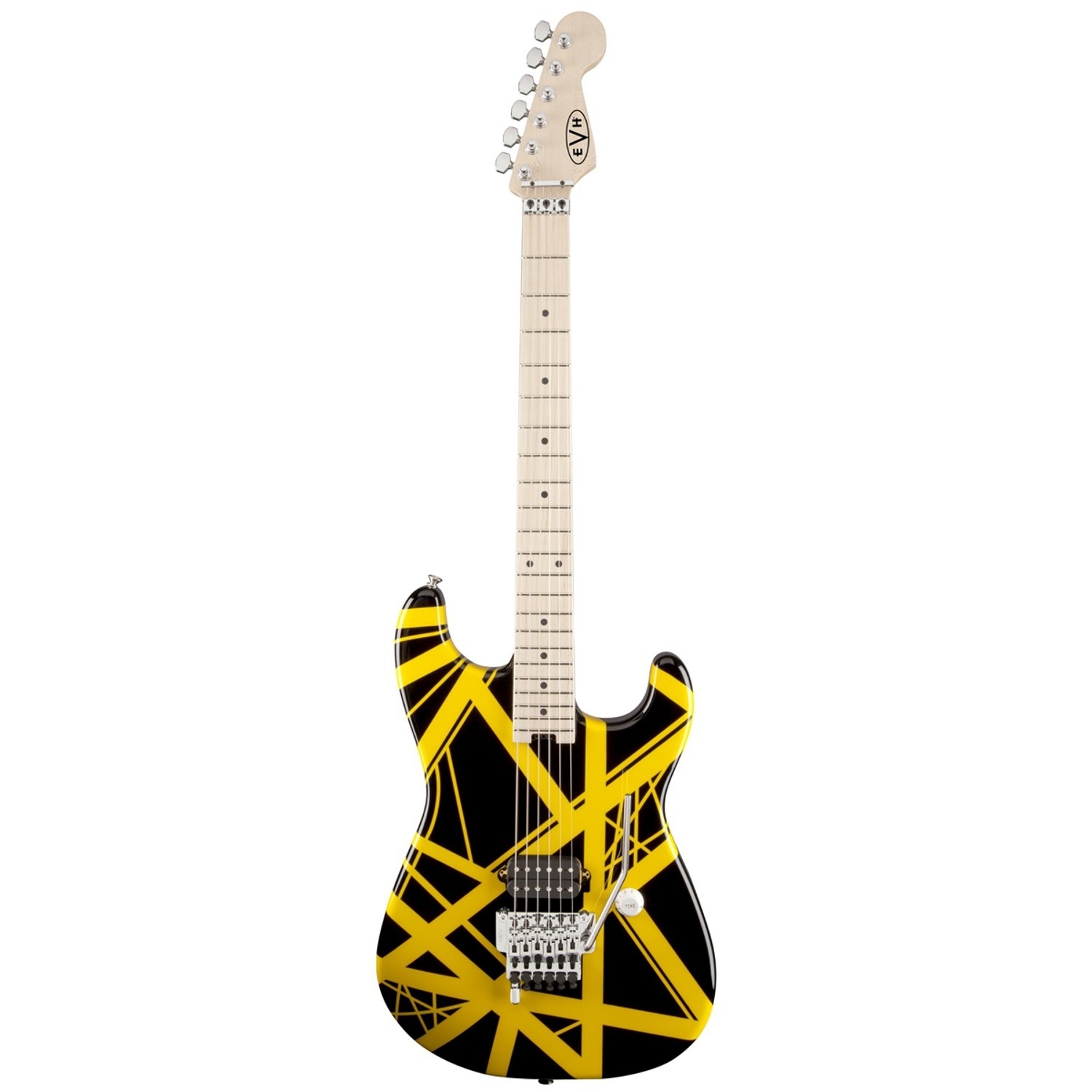 EVH Striped Serie elektrische gitaar geel-zwart