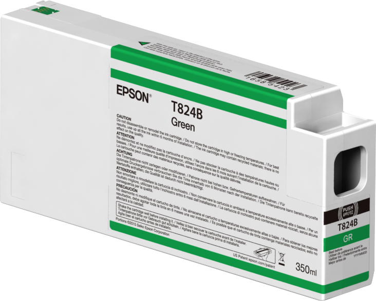 Epson Singlepack Green T824B00 UltraChrome HDX 350ml single pack / groen