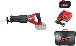 Milwaukee M18 FSX-121X Super Sawzall 18V Li-ion accu reciprozaag set 1x 12.0Ah accu in koffer - snelwissel - koolborsteloos