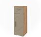 Vicco Irma Halfhoge kast – 30 x 81 cm Krachtige eik goud