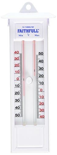 Faithfull Druk op knop Max-Min Thermometer