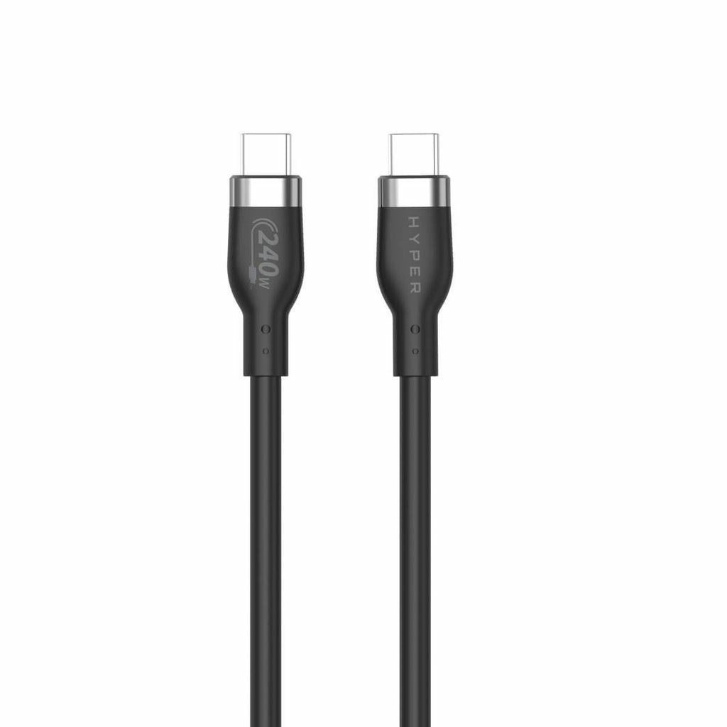 HYPER USB-C naar USB-C Kabel - 2m - USB 2.0 - Zwart