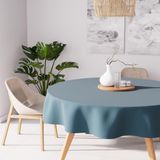 Soleil d'ocre Alix Tafelkleed, Blauw, Diameter 180 cm