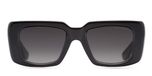 Dita Lunettes De Soleil Unisexe Noir Carrées Gris