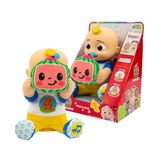 Giochi Preziosi Cocomelon Peek a Boo JJ Interactief pluche dier, 30 cm, met geluiden en gemotoriseerde beweging, spelletjes voor kinderen vanaf 1,5 jaar, JJ Cocomelon zingt het originele nummer van de doos