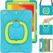 Merkloos Tablethoes geschikt voor Apple iPad Mini 4 & iPad Mini 5 met 360° Standaard, Handgreep, Schouderriem & Screenprotector