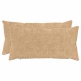 vidaXL - Kussensloop - 2 stuks - HEERLEN - Crèmekleurig - 40 x 70 cm