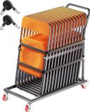 Vevor Opvouwbare Stoelstandaard voor 25 Stoelen 136kg L-Vorm Verticaal 1080x535x1080mm
