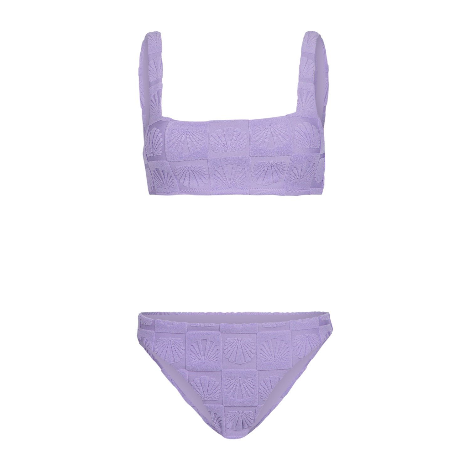 Brunotti Guusje x Brunotti voorgevormde cropbikini set - paars