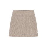 Le Chic gebreide korte rok - zand