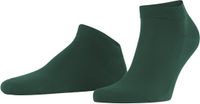 FALKE ClimaWool kort eenkleurig wol lyocell sneakersokken enkelsokken heren groen - maat 45-46