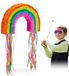 Relaxdays Piñata regenboog om op te hangen, voor kinderen, meisjes en jongens, verjaardag, om zelf te vullen, meerkleurig