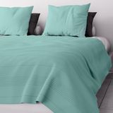 Soleil d'ocre Adele Sprei Bankovertrek Katoen Laguneblauw 220 x 240 cm