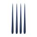 ester & erik Lot de 4 bougies laquées royal navy, 42 cm