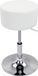Bolt Edge Tabouret de bar en cuir – Blanc – Ergonomique – Réglable – Hauteur d'assise 52–67 cm – 1 pièce