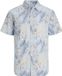 Jack & Jones Resort overhemd Regular Fit Korte mouw Katoen Gebloemd Celestial Blue