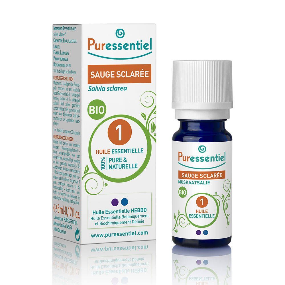 Puressentiel Muskaatsalie Essentiële Olie Bio 5 ml
