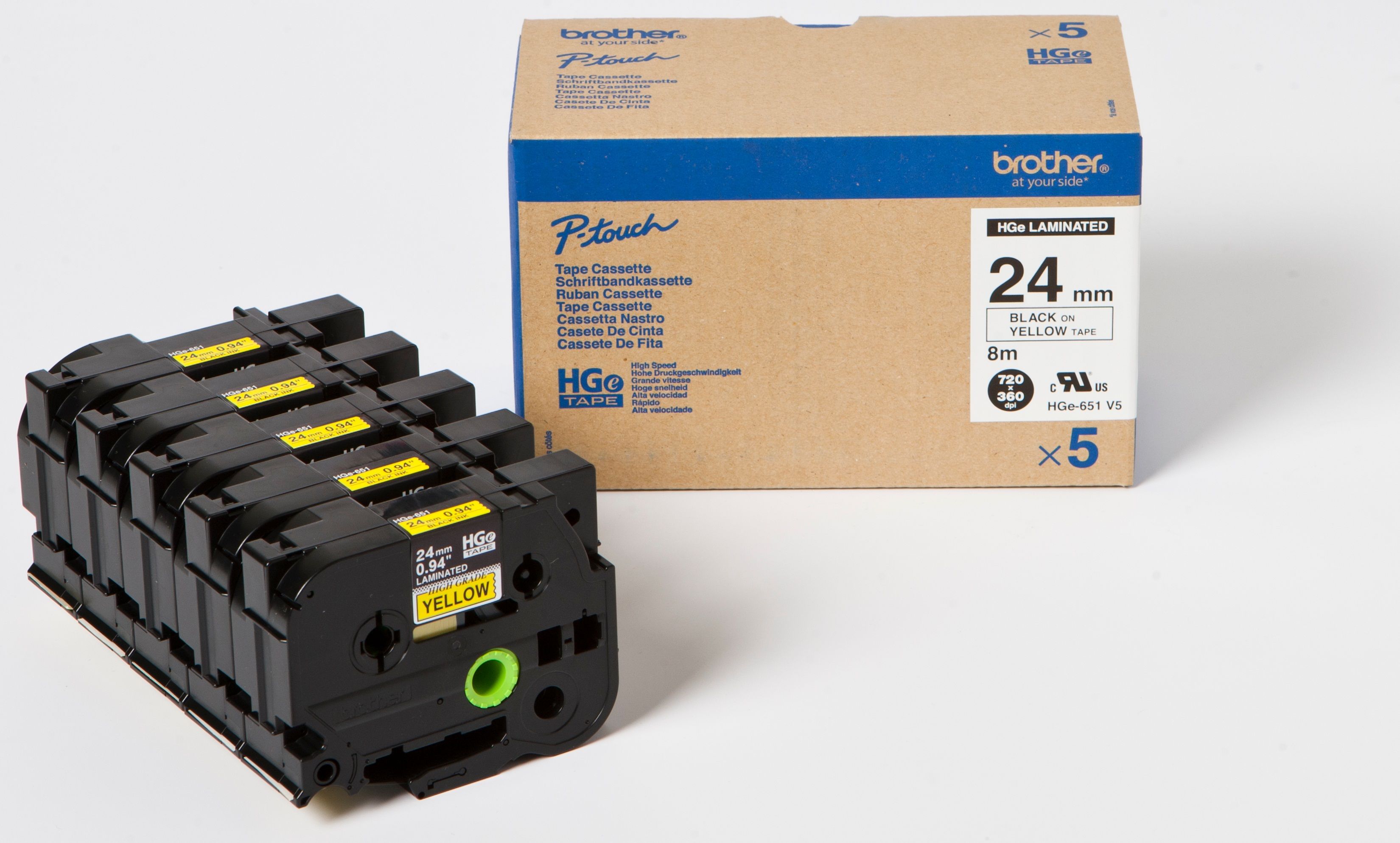 Brother HGe-651V5 - Printerlinten - Zwart