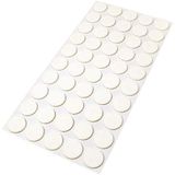 Adsamm® 50 x zelfklevende viltglijders Wit ø 22 mm Rond 3,5 mm dik
