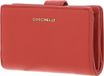 COCCINELLE Portefeuille Mini Metallic Soft Cuir grainé Grenadine Rouge
