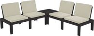 Garden Pro Tuinset Molok 5-delig - Grijs - 4 Personen