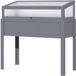 Corvance B.V. Bac de jardin surélevé en bois – Serre froide – Bac à légumes – Bac à herbes – Serre à tomates – Gris – Couverture en polycarbonate – 120 x 54 x 122 cm