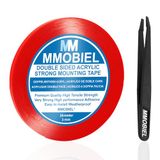 MMOBIEL 3mm Dubbelzijdige Montage Tape Acryl Tape 25m Weerbestendig Verwijderbaar (rood)