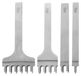 Icecat Outils de poinçonnage pour travaux manuels en cuir, ensemble de 4 pièces