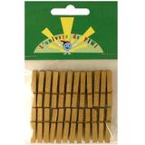 Graine Creative GC Mini Wasknijpertjes 3x1 cm Goud 24 stuks